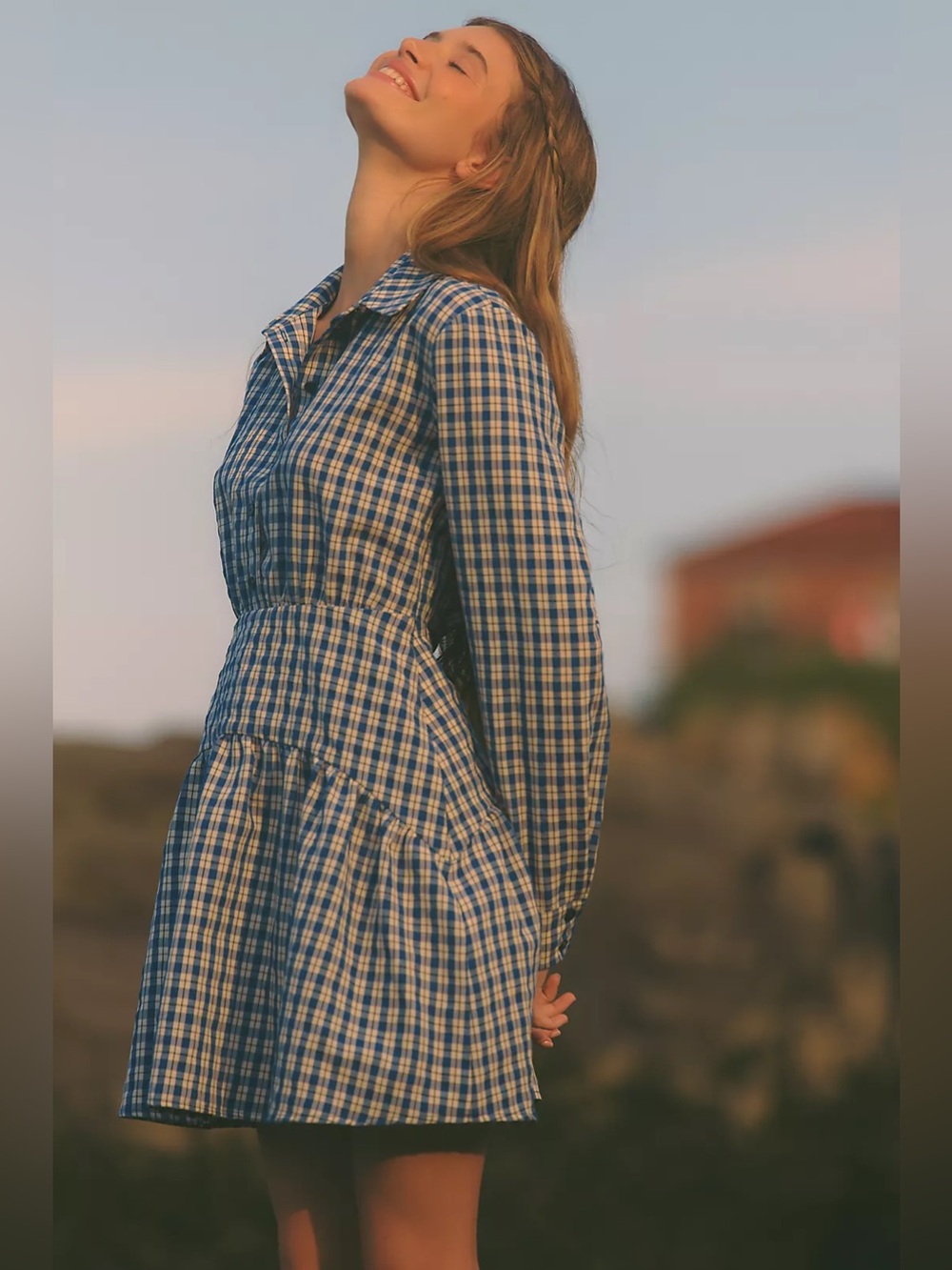 NWT Exquise Tobie Mini Shirtdress
